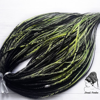 Микс де дреды+де косы Длина 60 см Кол.120 кончиков