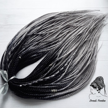 Плетение волос брейды косички, фото - Салон красоты Dreads Freedom