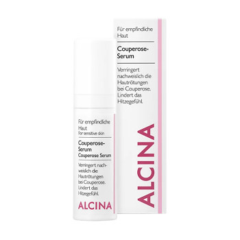 Анти-куперозна сироватка Alcina Couperose Serum для чутливої шкіри обличчя, 30 мл