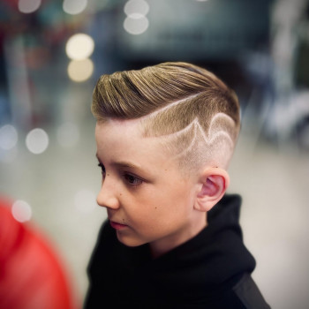 стрижка для мальчика, детская стрижка, Рисунок на волосах (hair tattoo), стрижки для мальчиков с узорами