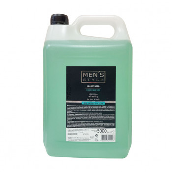 Чоловічий освіжальний шампунь для волосся та тіла Profi Style Men's Style Refreshing Shampoo, 5 л