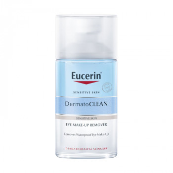 Двофазний засіб для зняття макіяжу з очей Eucerin DermatoClean Waterproof Eye Make-Up Remover, 125 мл