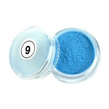 Акрилова пудра для нігтів My Nail, 9 Неон блакитний, 2 мл