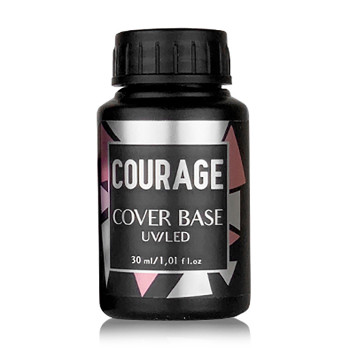 Камуфлювальна каучукова база для гель-лаку Courage Cover Base UV/LED 02 Serenity, 30 мл
