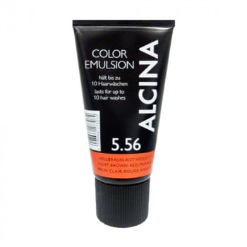 Відтінкова емульсія для волосся Alcina Color Emulsion 5.56 Light Brown-Red-Purple, 150 мл