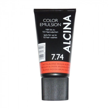 Відтінкова емульсія для волосся Alcina Color Emulsion 7.74 Medium Blonde Brown Copper, 150 мл