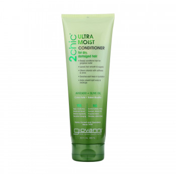 Зволожувальний кондиціонер Giovanni 2chic Ultra-Moist Conditioner Avocado & Olive Oil для сухого та пошкодженого волосся, 250 мл