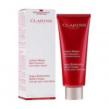 Крем для рук Clarins Super Restorative Hand Cream проти зморшок і пігментних плям, 100 мл