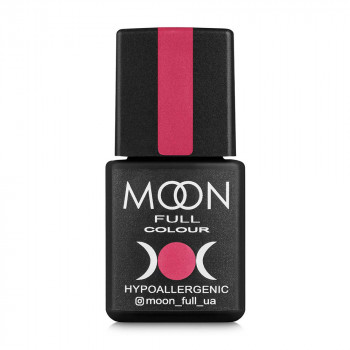 Гель-лак для нігтів Moon Full Color Hypoallergenic Gel Polish 123 рожевий амарантовий, 8 мл