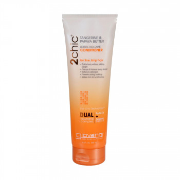 Кондиціонер Giovanni 2chic Ultra-Volume Conditioner Tangerine & Papaya Butter для тонкого та ослабленого волосся, 250 мл