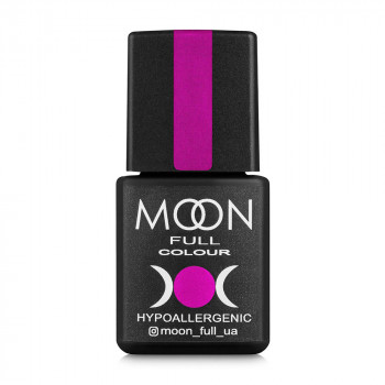 Гель-лак для нігтів Moon Full Color Hypoallergenic Gel Polish 122 яскраво-рожевий з малиновим відливом, 8 мл