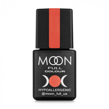 Гель-лак для нігтів Moon Full Color Hypoallergenic Gel Polish 125 помаранчево-червоний, 8 мл