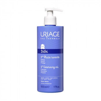 Очищувальна піниста олія для шкіри обличчя Uriage Bebe 1st Cleansing Oil для дітей, 500 мл