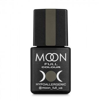 Гель-лак для нігтів Moon Full Color Hypoallergenic Gel Polish 324 сріблясто-оливковий з різнобарвним глітером, 8 мл