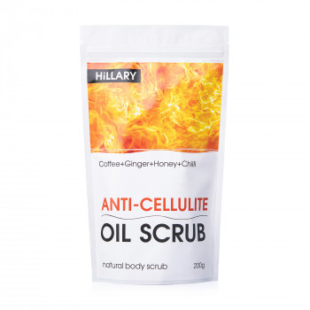 Антицелюлітний розігрівальний скраб для тіла Hillary Anti-Cellulite Oil Scrub, 200 г
