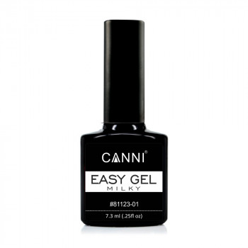 Гель для нарощування та зміцнення нігтів Canni Easy Gel 01 Milky, 7.3 мл