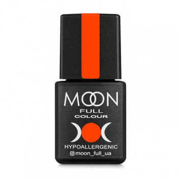 Гель-лак для нігтів Moon Full Neon Color Gel Рolish UV/LED, 707 морквяно-кораловий, 8 мл