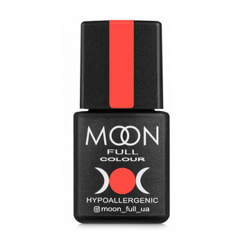 Гель-лак для нігтів Moon Full Neon Color Gel Рolish UV/LED, 706 кораловий, 8 мл