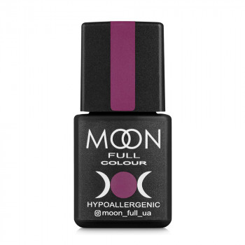 Гель-лак для нігтів Moon Full Color Hypoallergenic Gel Polish 306 напівпрозорий рожевий з різнокольоровим шимером, 8 мл