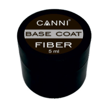 Базове покриття для гель-лаку Canni Fiber Base з армуючими волокнами, 5 мл