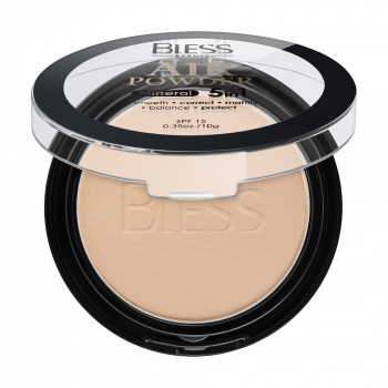 Компактна мінеральна пудра для обличчя Bless Beauty Air Powder 5 in 1 SPF 15, 103, 10 г