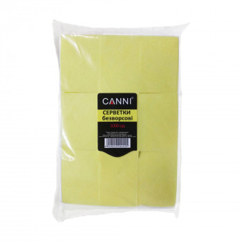 Серветки безворсові Canni, жовті, 500 шт