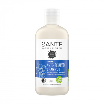 Біошампунь для всієї родини Sante Family Anti-Dandruff Shampoo Ялівець та мінеральна глина, проти лупи, 250 мл