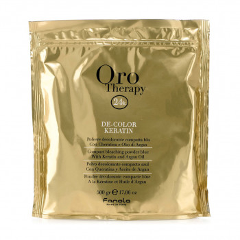 Освітлювальний порошок з кератином Fanola Oro Therapy De-Color Keratin, 500 г