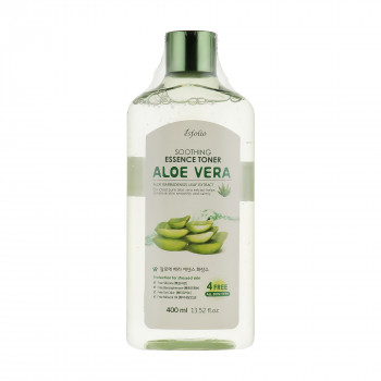 Тонер для обличчя esfolio Aloe Vera Soothing Essence Toner заспокійливий, з алое вера, 400 мл