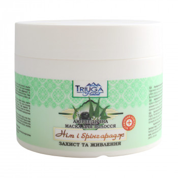 Маска аюрведична для волосся Triuga Нім і брінгарадж, захист та живлення, 300 мл
