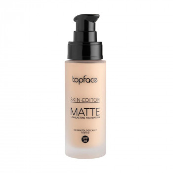 Тональна основа для обличчя Topface Skin Editor Matte, SPF 20, з матувальним ефектом, 05, 32 мл