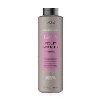 Шампунь Lakme Teknia Ultra Violet Refresh Shampoo для підтримки фіолетового відтінку волосся, 1 л