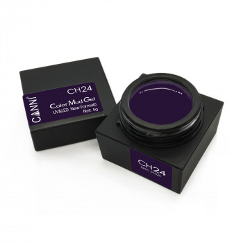 Кольоровий мус-гель Canni Color Mud Gel CH24 фіолетовий, 5 г
