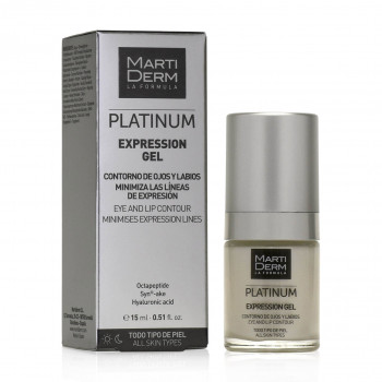 Гель для контуру очей і губ MartiDerm Platinum Expression Gel Eye and Lips, 15 мл