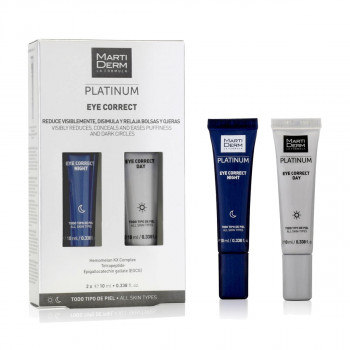 Засіб для контуру очей MartiDerm Platinum Eye Correct день та ніч, 2*10 мл