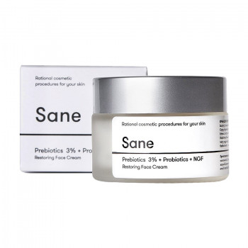Крем для обличчя Sane Restoring Face Cream з пробіотиками, 30 г