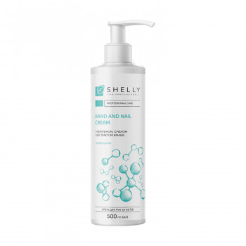 Крем для рук та нігтів Shelly Hand and Nail Cream з кератином, сріблом та екстрактом арніки, 500 мл
