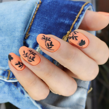 Комбинированный маникюр. Покрытие гель-лак. Стемпинг
   