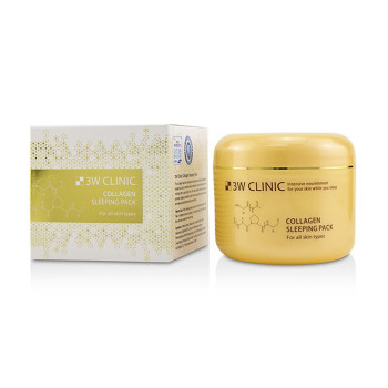 Нічна маска для обличчя 3W Clinic Collagen Sleeping Pack з колагеном, 100 мл