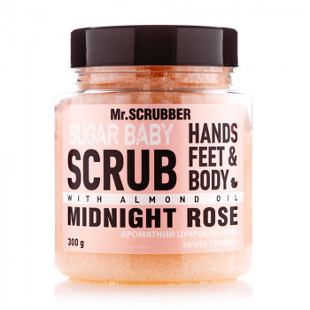 Цукровий скраб для тіла Mr.Scrubber Sugar Baby Midnight Rose, 300 г