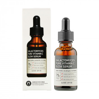 Сироватка для обличчя з вітаміном C Some By Mi Galactomyces Pure Vitamin C Glow Serum антивікова, освітлювальна, 30 мл