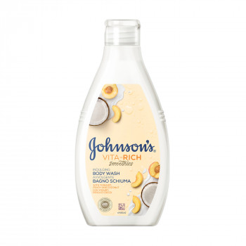 Гель для душу JOHNSON'S Vita-Rich Смузі, з йогуртом, кокосом та екстрактом персика, 750 мл