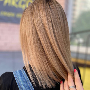 Женская стрижка прямые волосы, фото - Салон красоты Fargo