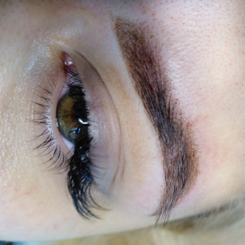 Перманентный макияж бровей пудра