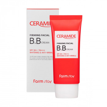 Зміцнювальний BB-крем для обличчя FarmStay Ceramide Firming Facial BB Cream SPF 50 з керамідами, 50 мл