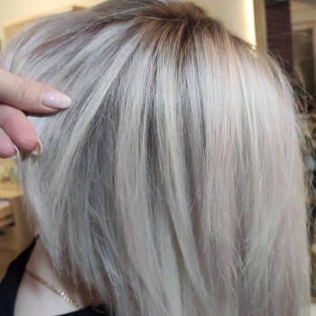 Цветной Air Touch на готовом Блонде