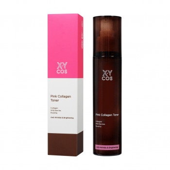 Зволожувальний тонер для обличчя XYCos Pink Collagen Toner з колагеном, 120 мл