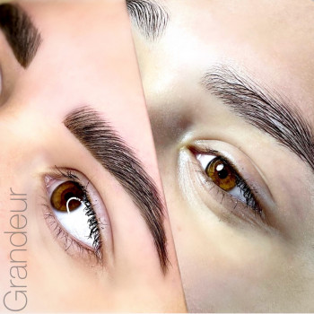 Коррекция+окрашивание бровей