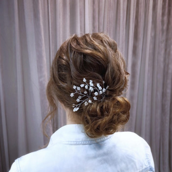 Весільна зачіска пучок низький, фото - Перукар Лариса Скворцова