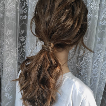 Укладка волос на длинные волосы прическа свадьбу, фото - Парикмахер Лариса Скворцова